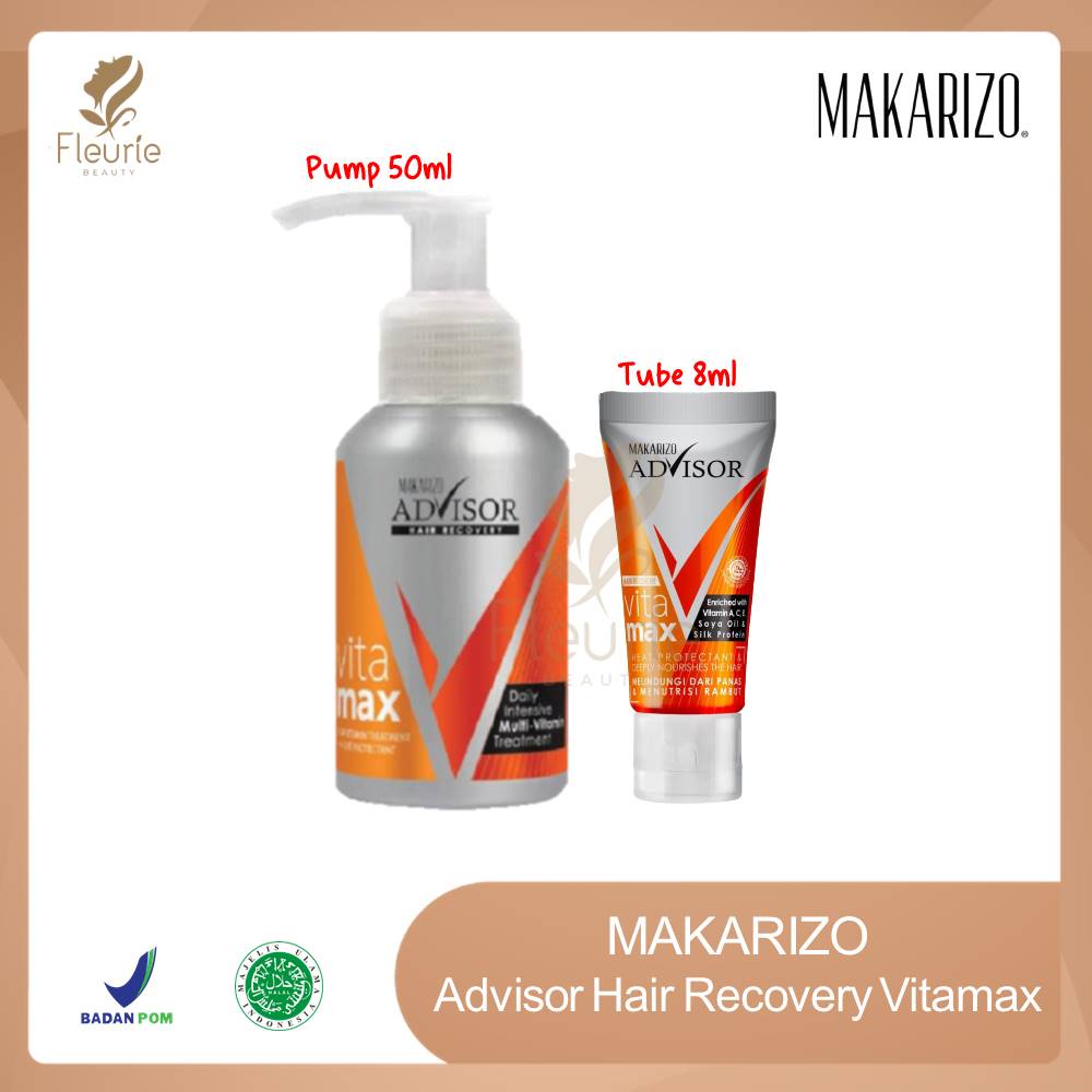 Makarizo Advisor Hair Recovery Vitamax - Perawatan Rambut Kering / Rusak Original BPOM