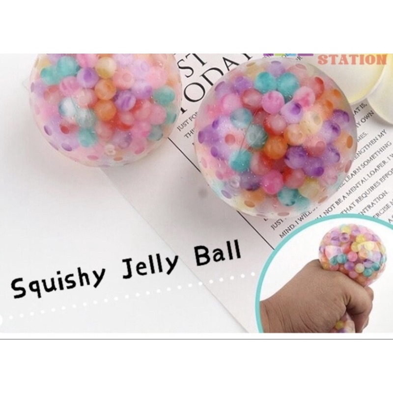 Squishy jellyball stressball