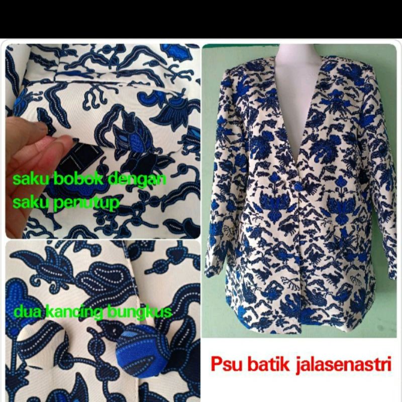 jas blazer batik jala jalasenastri