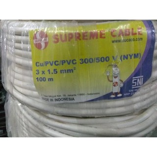 Kabel Supreme 3x1,5 nym / kabel instalasi / kabel engkel / kabel 50 m