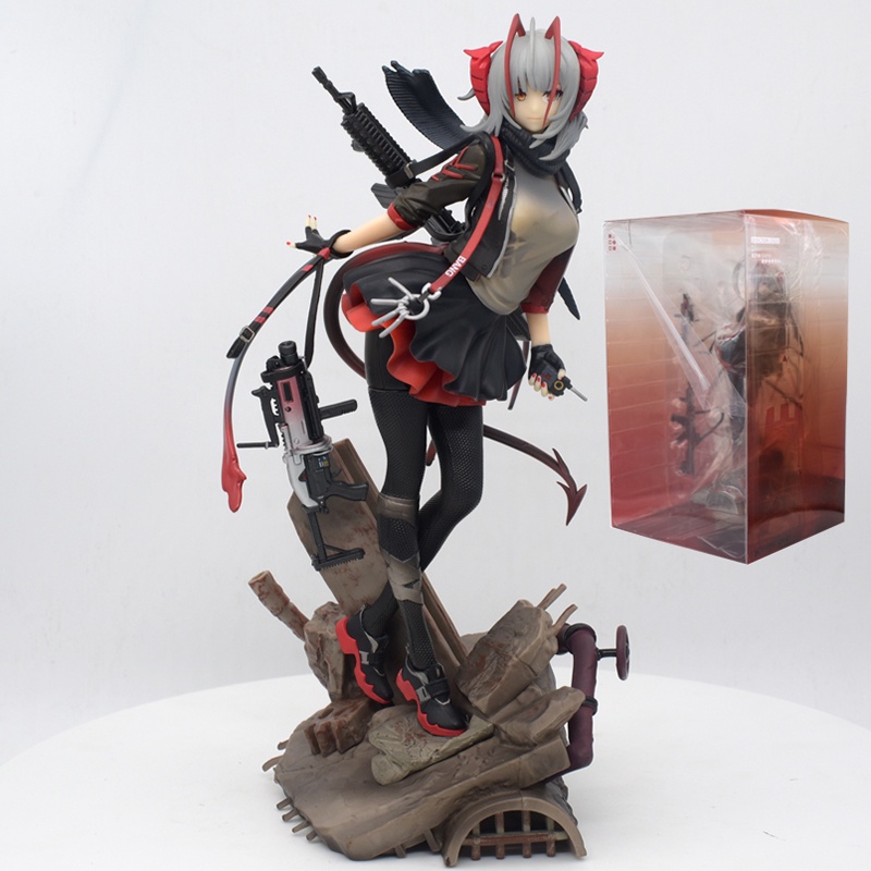 Mainan Action Figure Model Anime Arknights W 1 / 7 Karakter Game Ukuran 27CM Untuk Koleksi