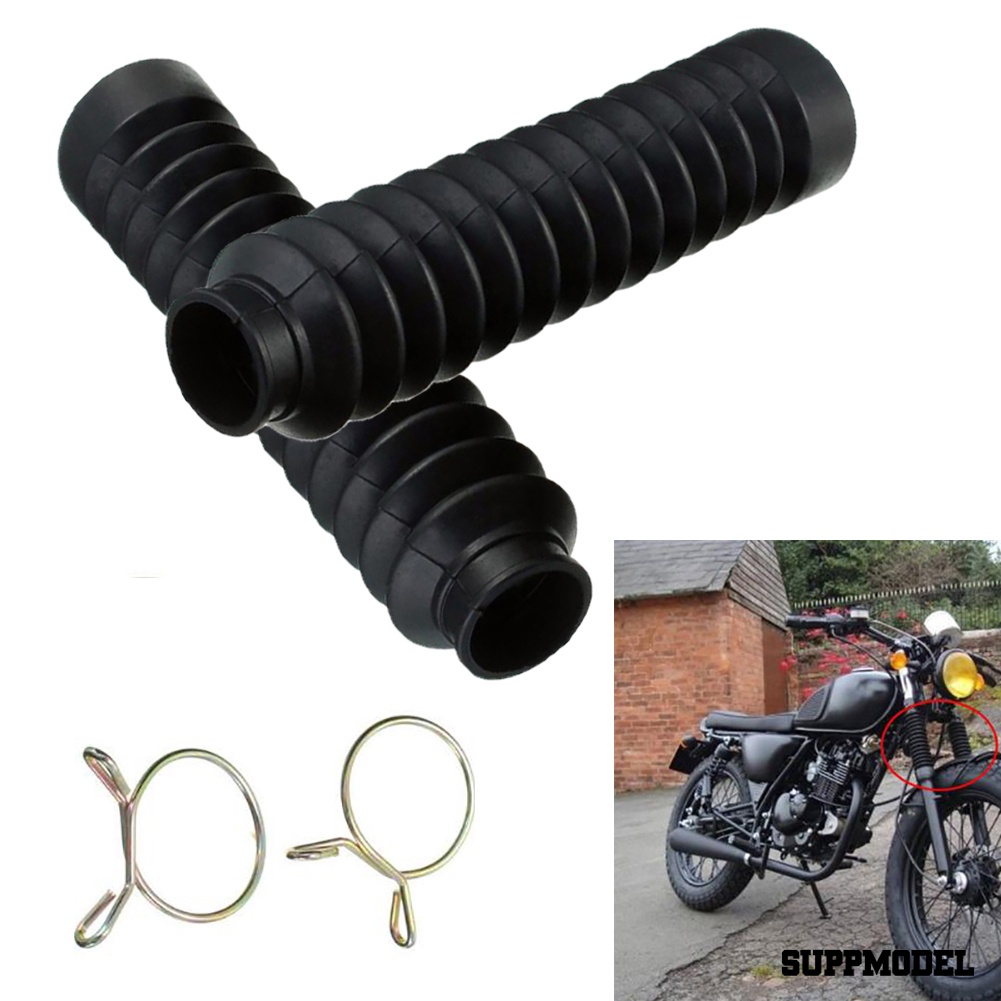 SPM 2Pcs Motorcycle Dirt Bike Motorbike Front Fork Cover Shock Protector Dust Guard
