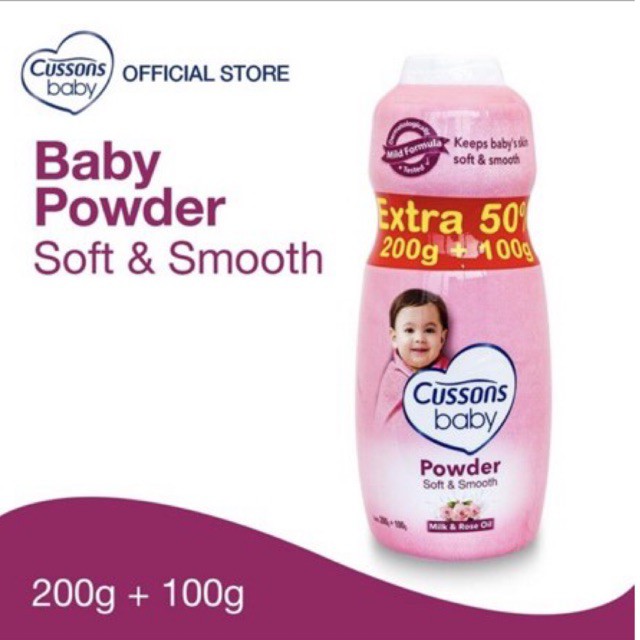 Cussons Baby Powder 200g + 100gr - Bedak Tabur Bayi