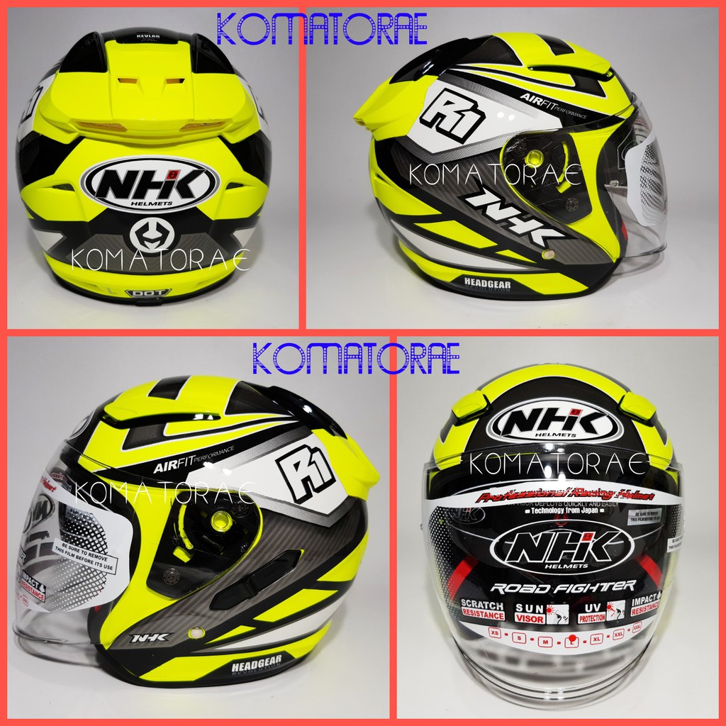 Helm NHK R1 Double Visor Motif Giga White Silver Putih Shopee Helm NHK R1 Double Visor Motif Giga White Silver Putih Shopee