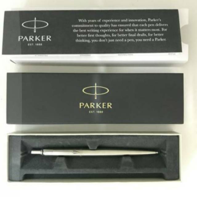 

Pulpen Parker Jotter SS CT Klip Silver Ballpoint Gratis Grafir Nama