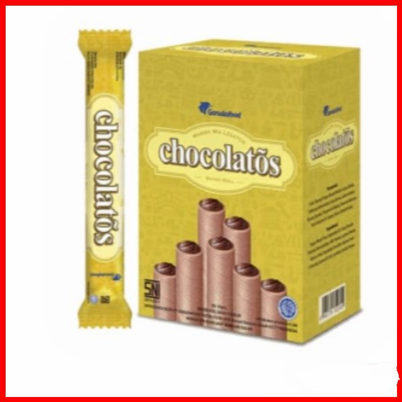 

gery chocolatos + buble warp aman wafer snack harga per biji