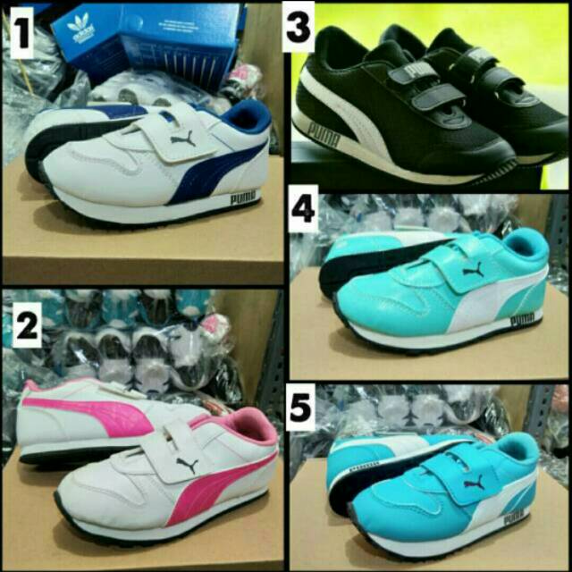 Sepatu puma anak laki dan perempuan formal Kids style  sekolah sd
Fashion trandy casual