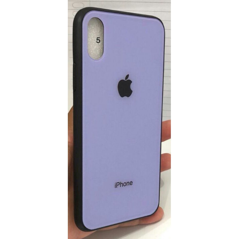 BACK CASE GLASS MACARON IPHONE X XS