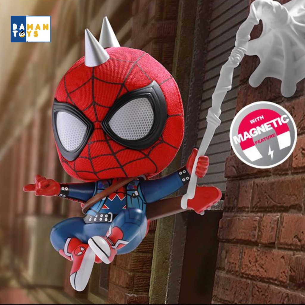 Mainan Action Figure Spiderman, Bobble Head Spider Man Spider Punk Suit - Mainan Figur Avengers