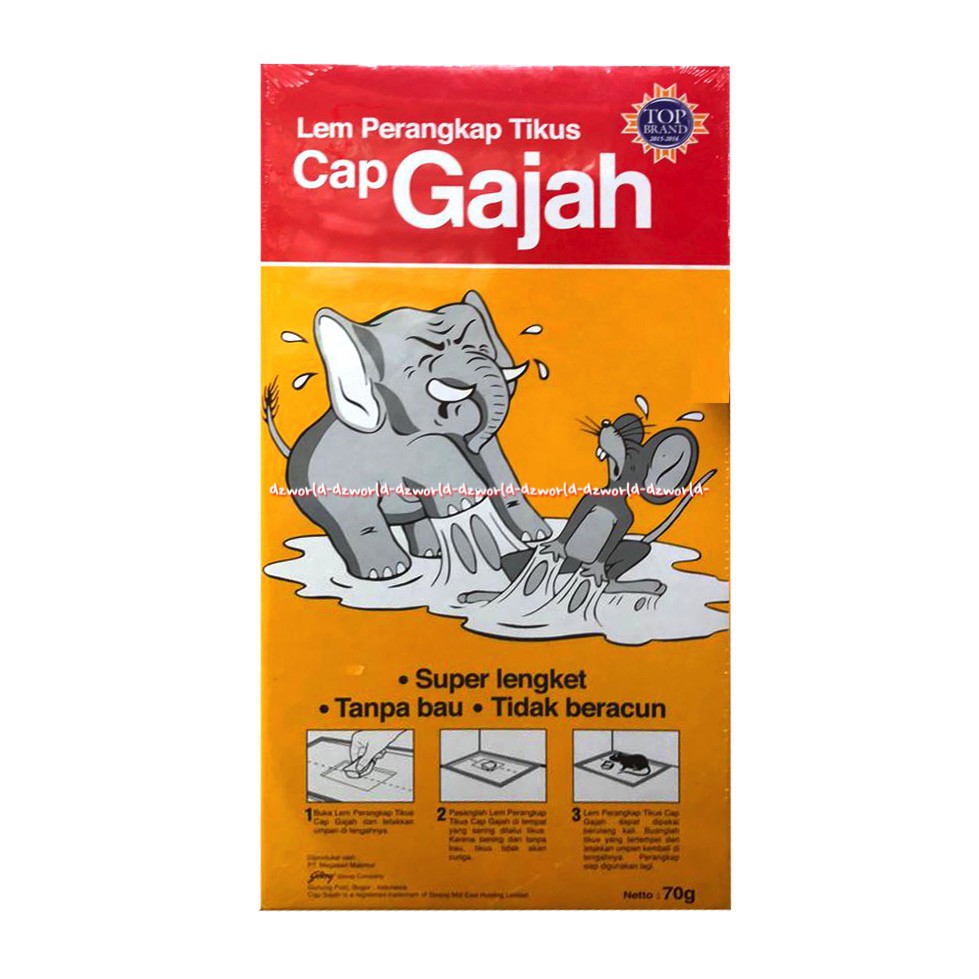 Cap Gajah lem Perangkap Tikus 70gr Super Lengket Lem Tikus Capgajah Cap Gadjah Lem Tikus Model Kertas Buku Glue Mouse Mice