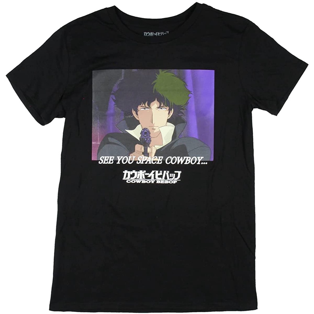 Baju Dewasa Cowboy Bebop Men's See You Space Cowboy Spike Spiegal Graphic T-Shirt