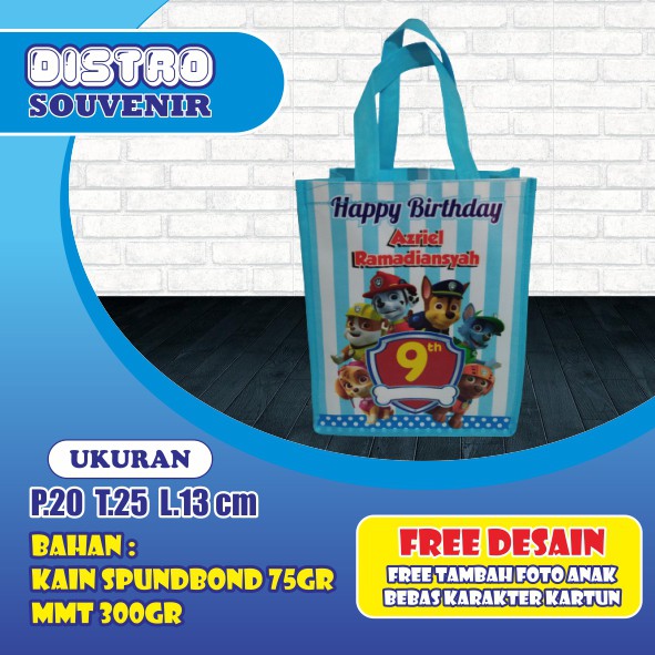 

Tas ultah karakter murah
