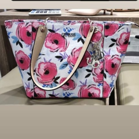 Jual Tas Tote Bag Guess Original Store Mall Flowers Shopee Indonesia