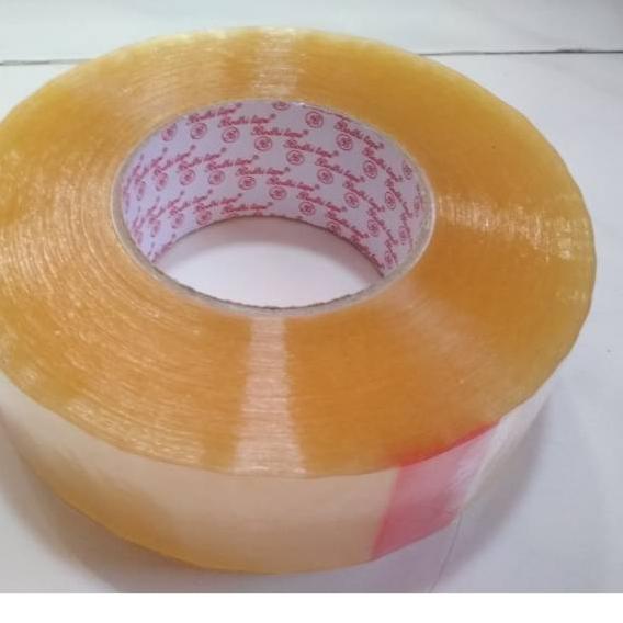 

Berkualitas! Lakban Jumbo Bodhi 45mm x 320yard Bening / Coklat 2 inch.