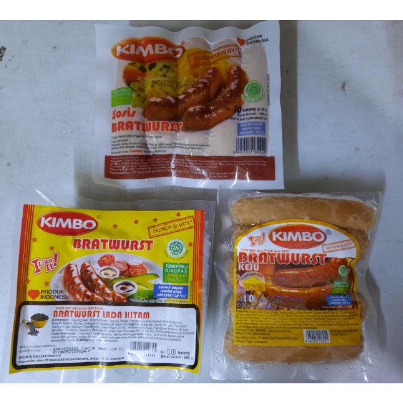 

kimbo bratwurst isi 10 / sosis jumbo sapi