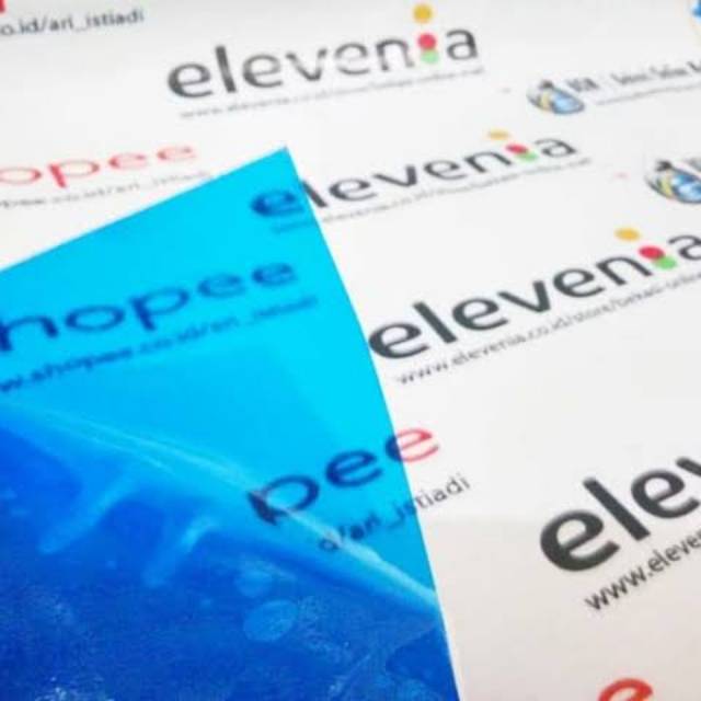 Skotlet transparan biru stiker sticker motor mobil helm kaca stiker bitu transparan