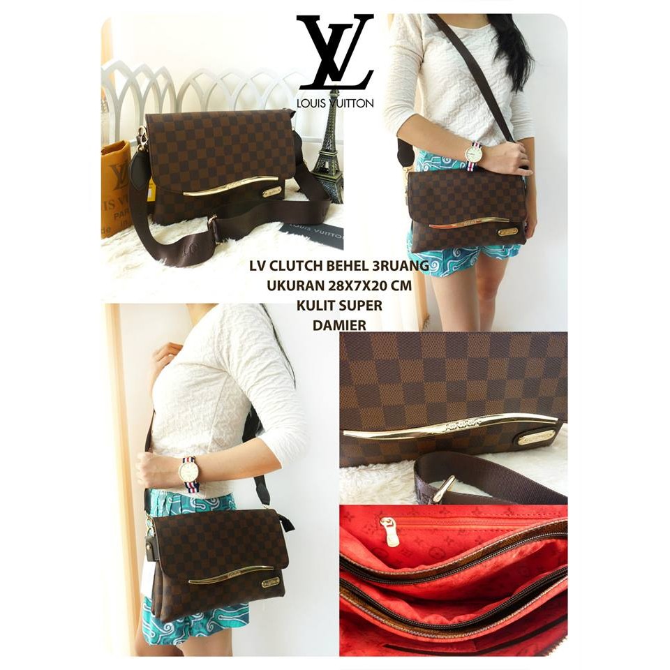 Tas wanita lv selempang clutch