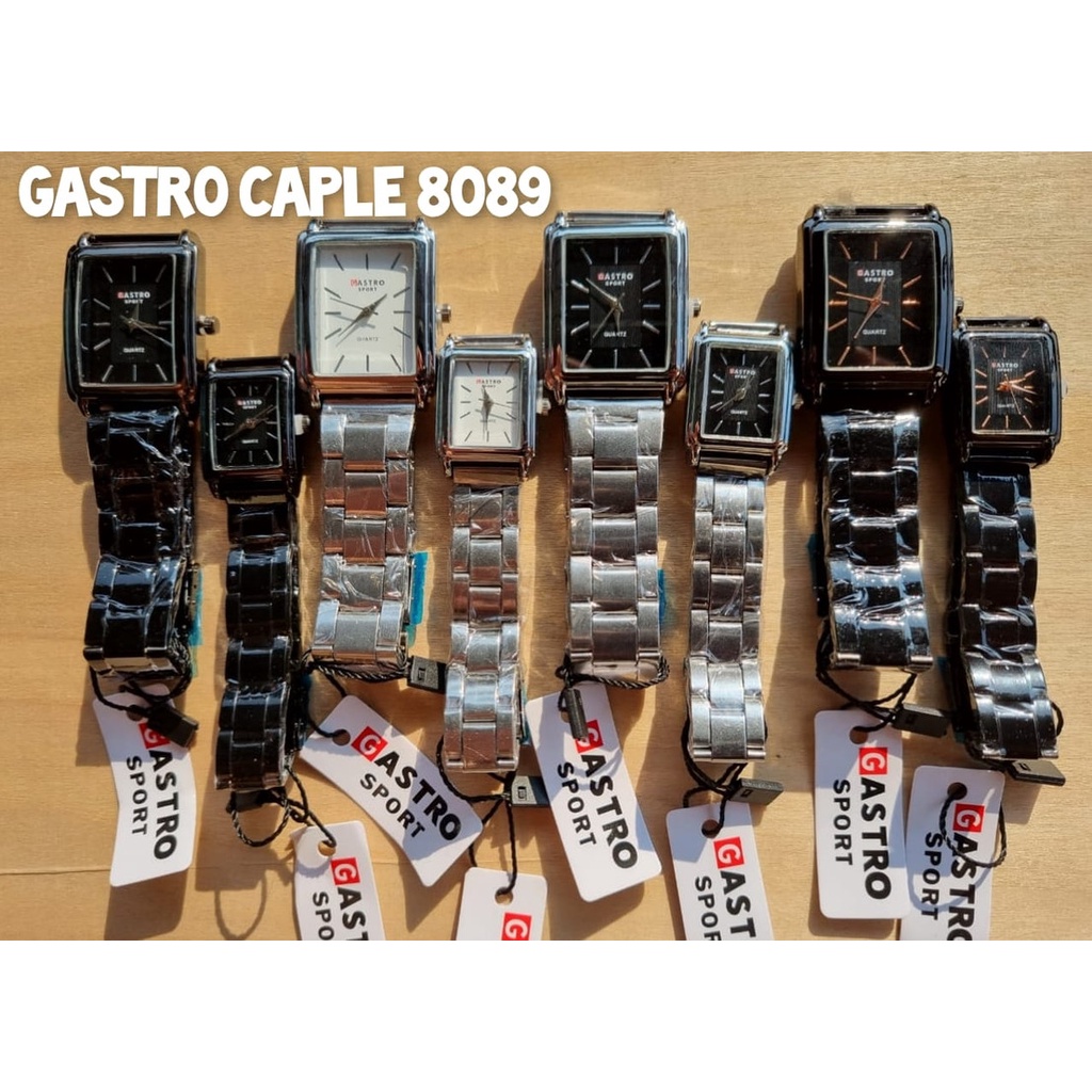 Jam Tangan GASTRO COUPLE CAPLE 8089 Watch Pria Dan wanita Couple Gastro Sport Stainless