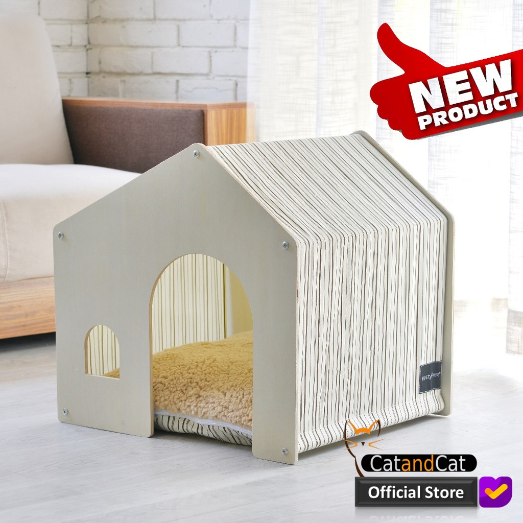 Jual Rumah Kucing Dan Anjing Cat And Dog House Premium Desain Mewah Dengan Bantal Lembut Indonesia Shopee Indonesia