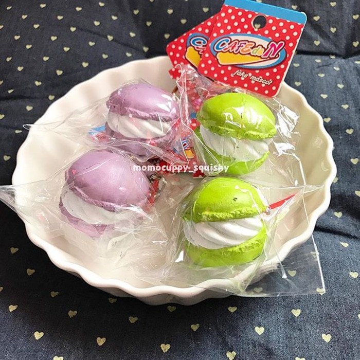 old repro macaroon Squishy by cafe de N (Squishy RARE ORIGINAL JEPANG)