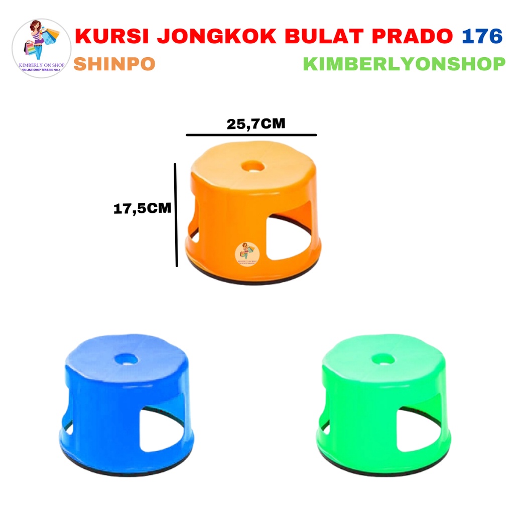 Bangku / Kursi Jongkok Bulat Prado 25 cm 176 Shinpo