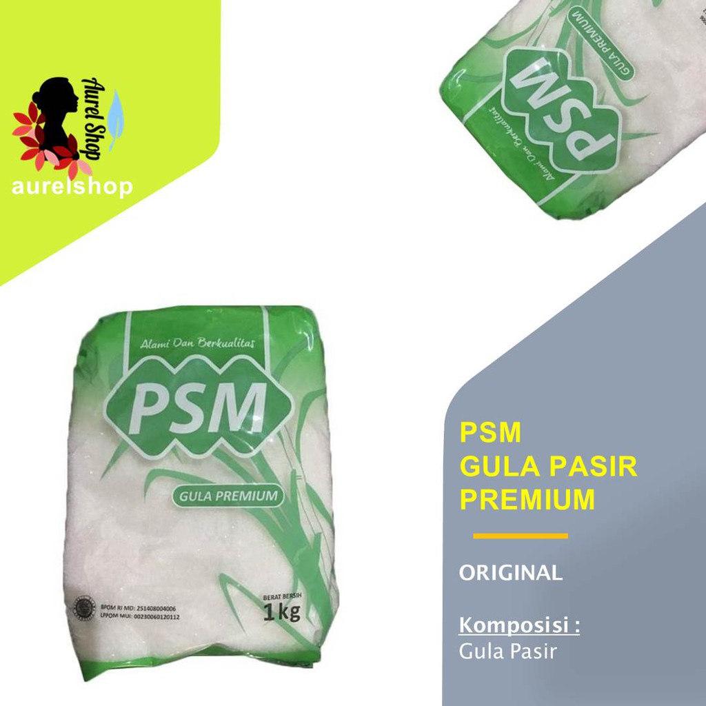 

Gula Pasir Premium merk PSC kemasan 1 kg