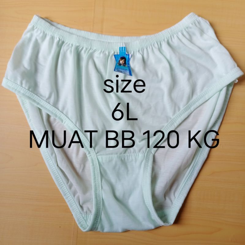 CELANA DALAM / UNDIES / CD / SEMPAK WANITA CEWEK POLOS KATUN Size M L XL 3L 4L