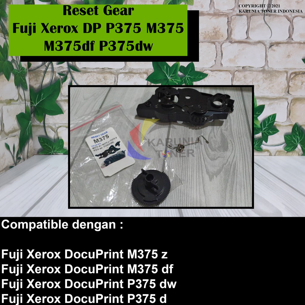 Reset Gear For Fuji Xerox P375 M375 M375df M375z P375d P375dw CT203107