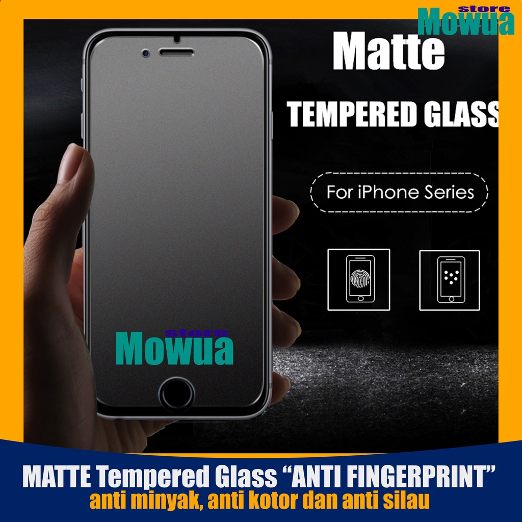 Tempered Glass IPHONE  6 6Plus 7Plus 8Plus Matte Glass ANTI FINGERPRINT ANTI GLARE