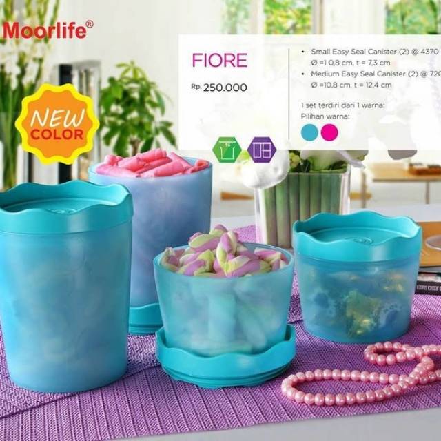 Fiore wadah plastik toples keren  moorlife