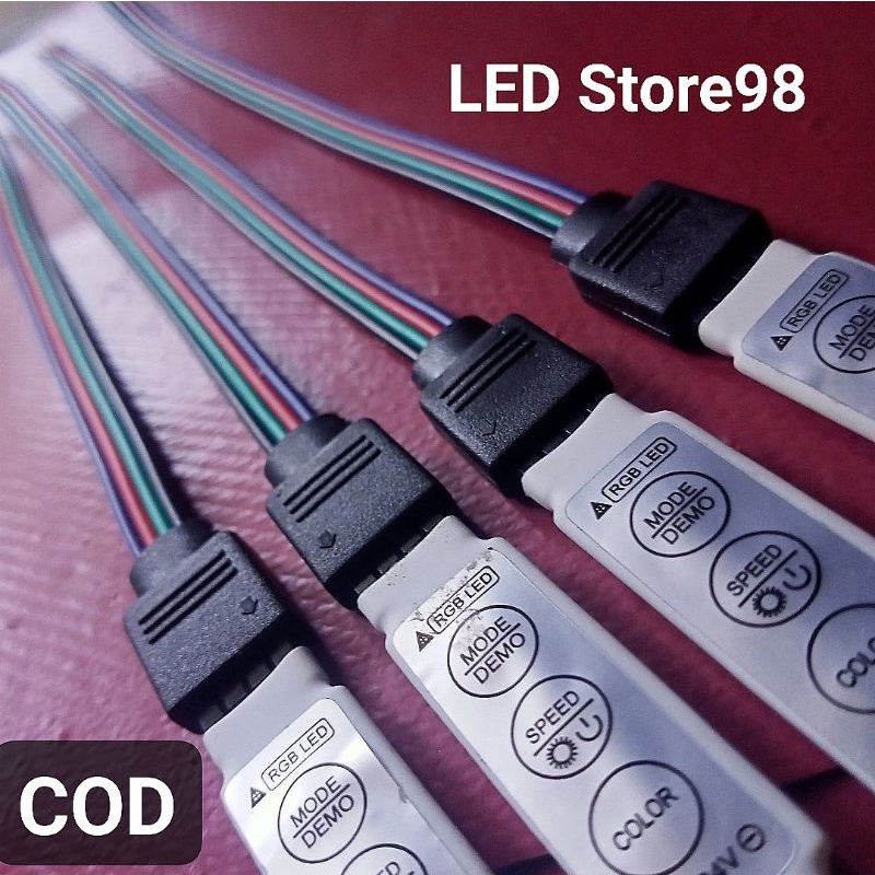 Kabel Soket 4 pin + Controller LED RGB