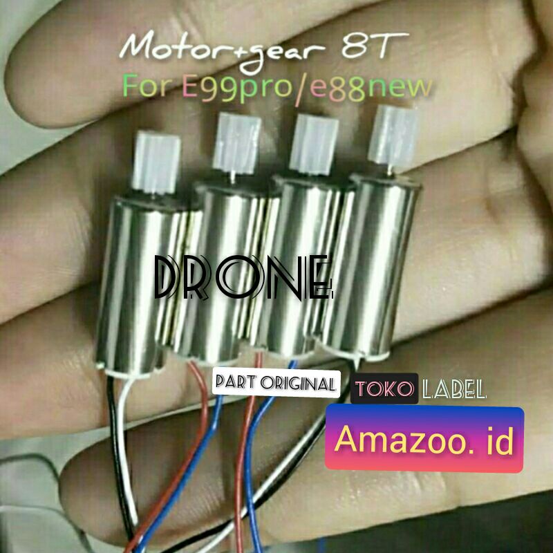 Motor drone gear E99 pro/E88/f88/Ls525/ TXD 8s /Hj14 W +Gear Variasi pilihan
