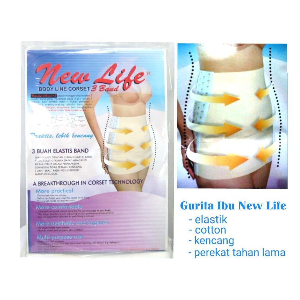 New Life Body Line Corset Gurita Maternity 3 Band