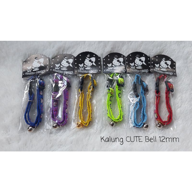 Kalung Corak lonceng 12MM kucing Motif B