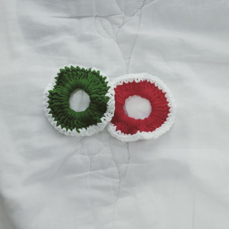 Scrunchie Rajut / ikat rambut rajut / crochet scrunchie