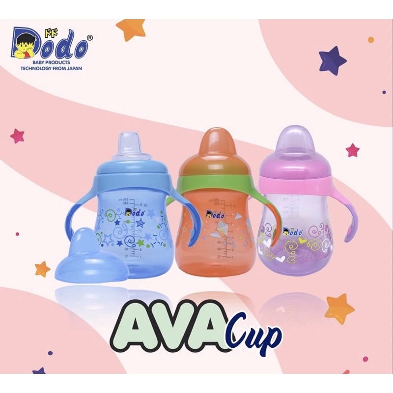 Dodo Ava Cup With Nipple Wide Neck - Botol Minum/Training Cup