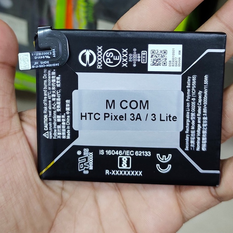 Battery Batere Batre Baterai Mcom HTC Pixel 3A - Pixel 3 Lite G020E-B