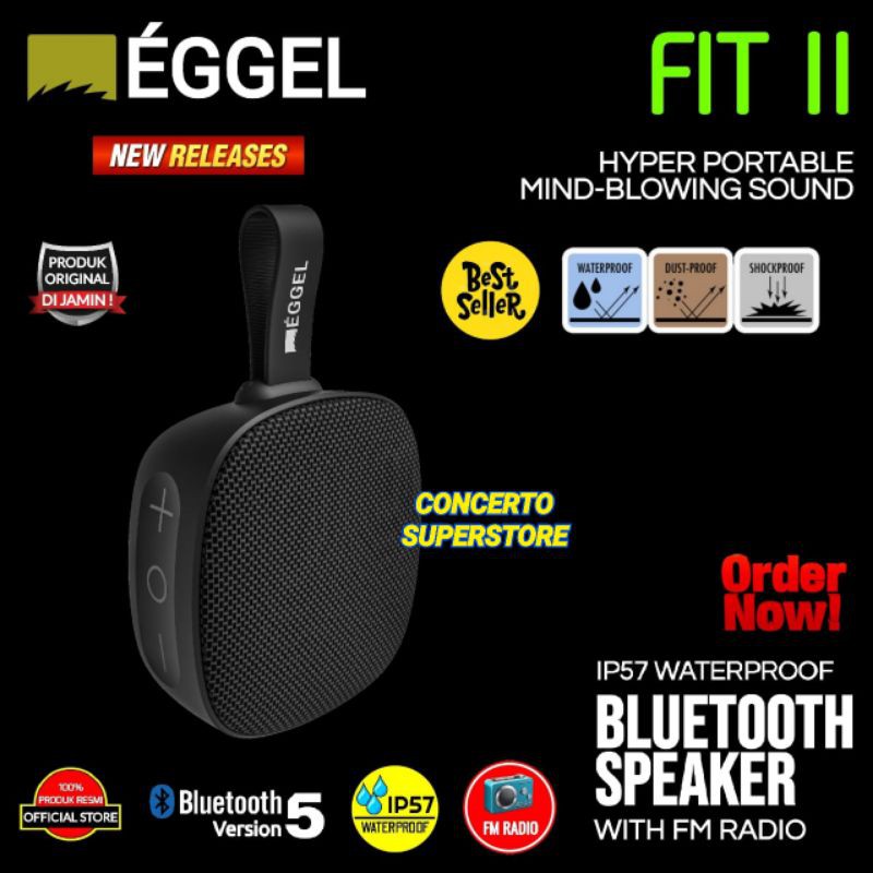 EGGEL FIT 2 WATERPROOF OUTDOOR PORTABLE SPEAKERS ORIGINAL20