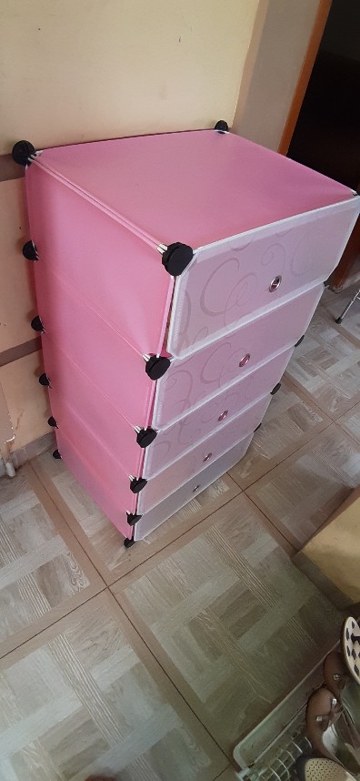 Rak Sepatu Plastik Rak Susun Serbaguna 5 Susun/pintu