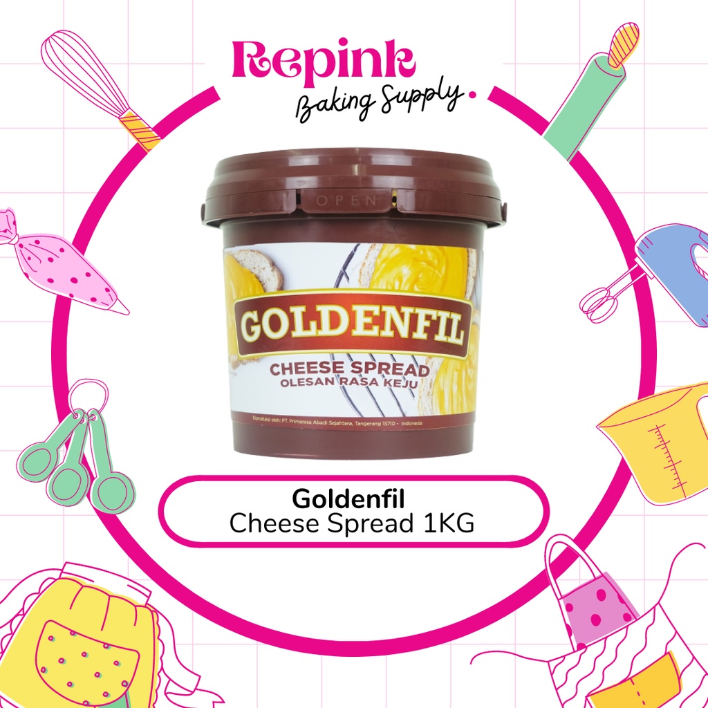 

Goldenfil Cheese Spread 1kg | Selai Keju 1kg