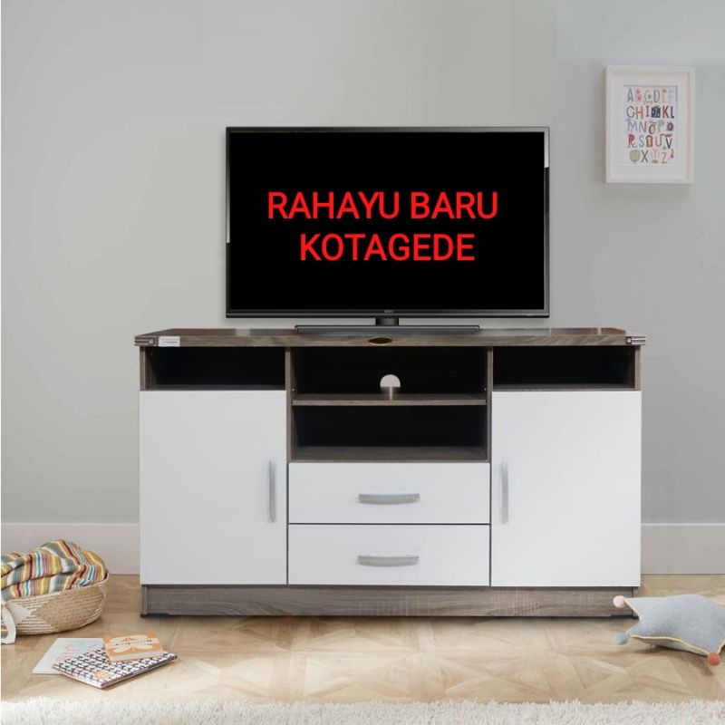 Meja Tv 0809 Lemari Tv Minimalis Putih Rak Tv Minimalis Jogja