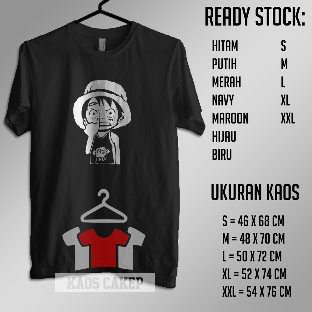 Kaos Baju Luffy Kecil One Piece Kaos Anime