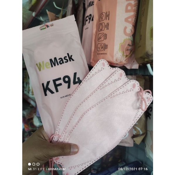 KF94 WEMASK WE MASK 4PLY 4LAPIS SOFT PINK ISI 10PCS SUPER TEBAL
