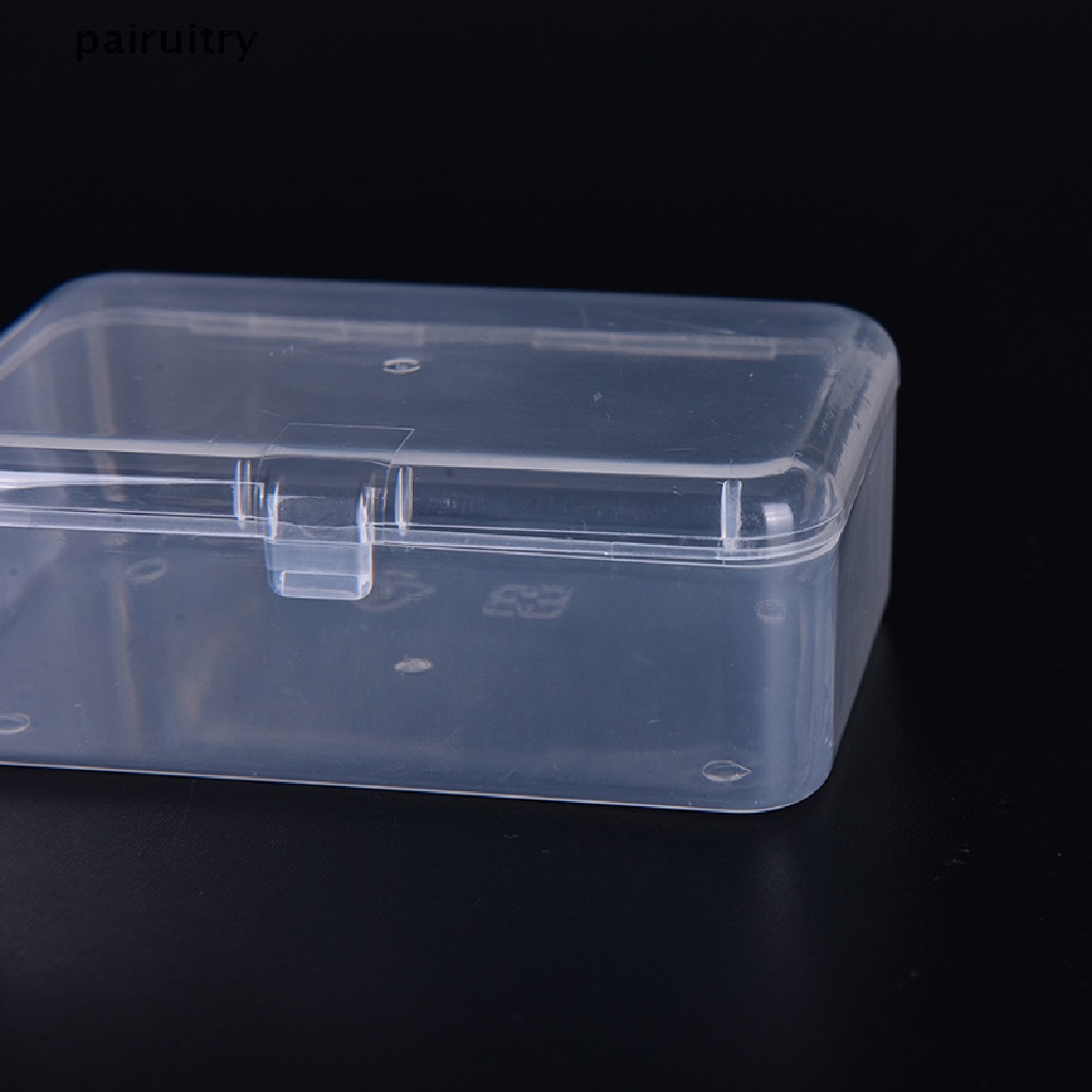 PRT  New Small Transparent Plastic Storage Box clear Square Multipurpose display PRT