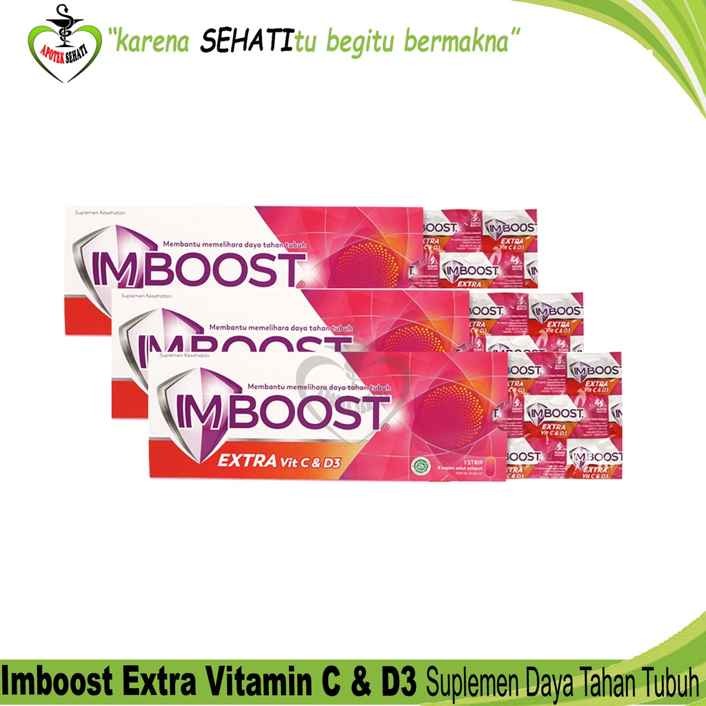 All Varian Imboost Tablet Imun Suplemen Daya Tahan Tubuh Im Boost Extra Vit C D