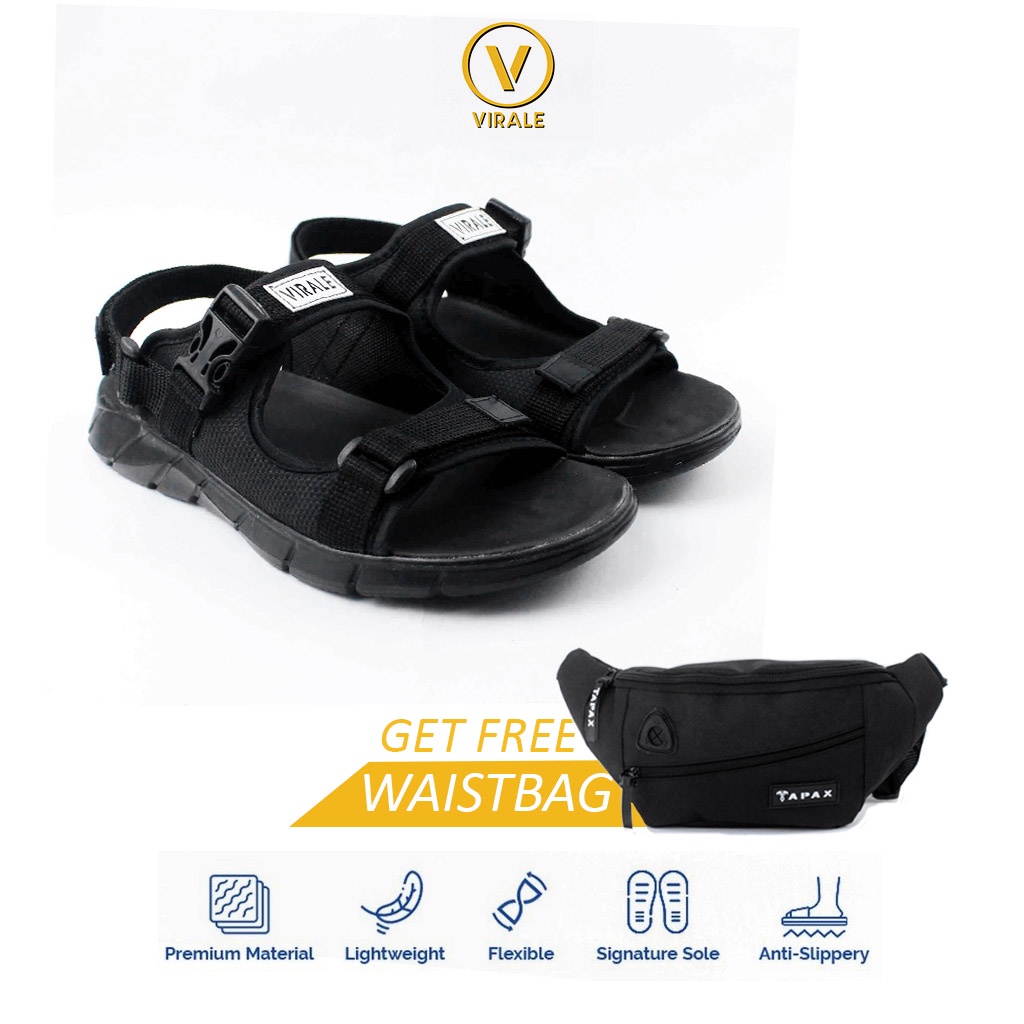 Sandal Gunung Pria Casual Outdoor Murah Sendal Original Traveling Selop PL 03 - TP 003