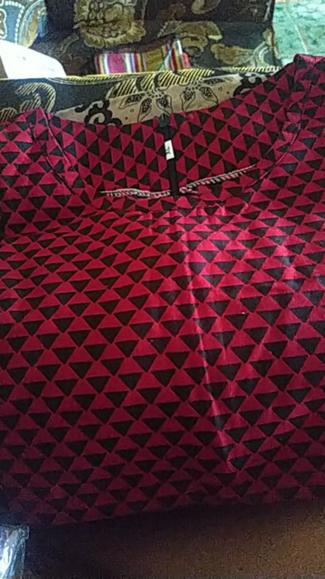 Blouse Batik Wanita Lengan Panjang Seragam Kerja  Size M L Xl Xxl