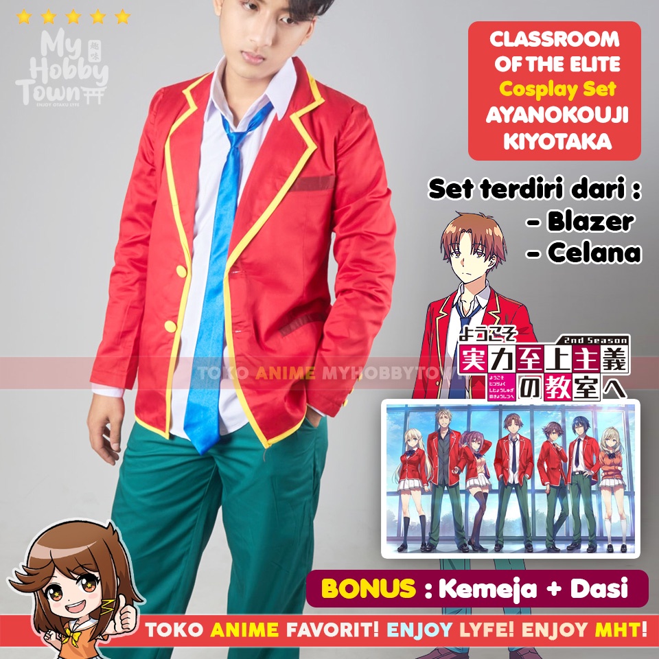 Kostum Cosplay Anime Classroom Of The Elite Ayanokouji Kiyotaka