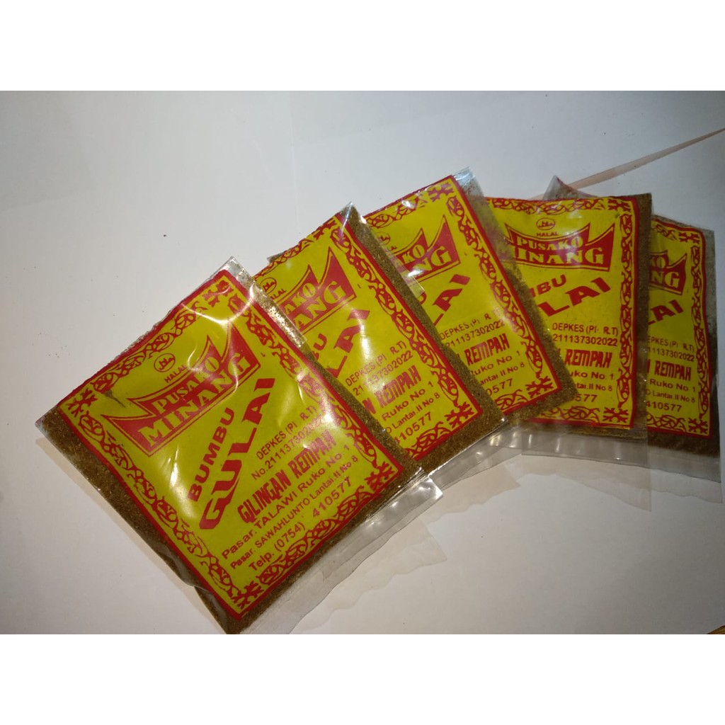 

BUMBU GULAI KHAS MINANG ASLI "PUSAKO MINANG// 3 bungkus