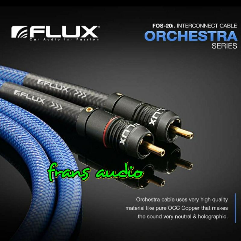 Kabel Rca FLUX Orchestra FOS 20i Rca FLUX 3 meter FOS20i Interconect